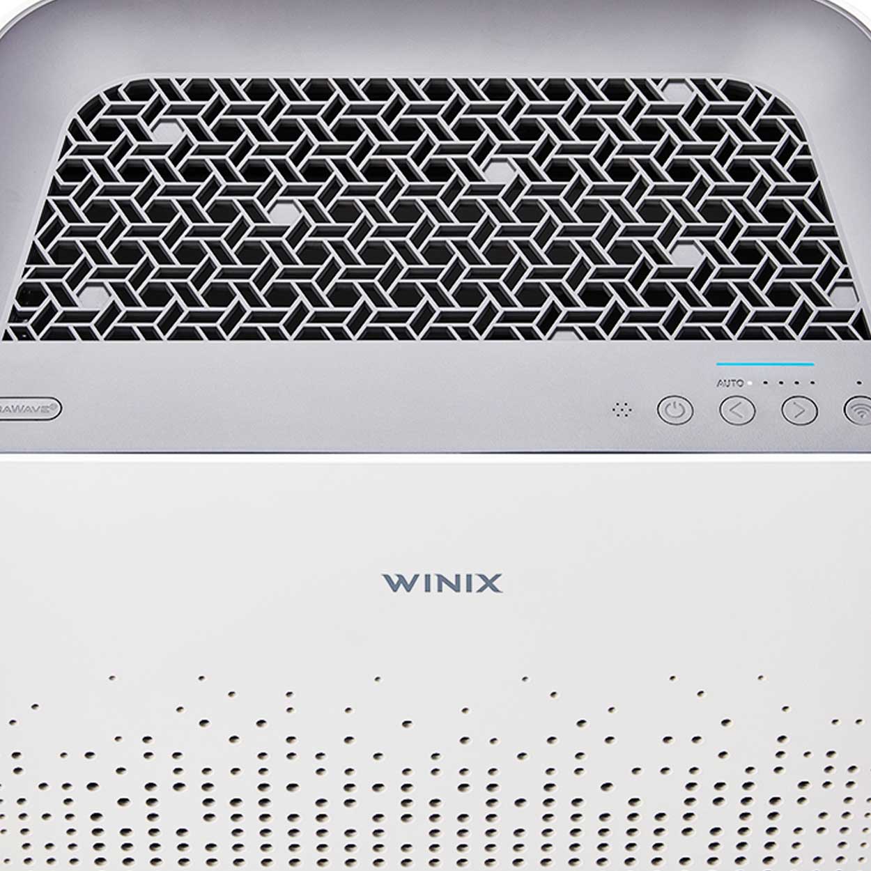 WINIX ZERO-S air purifier — close-up of control panel and front panel