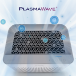 WINIX ZERO-S air purifier — PlasmaWave® technology visualization with ions